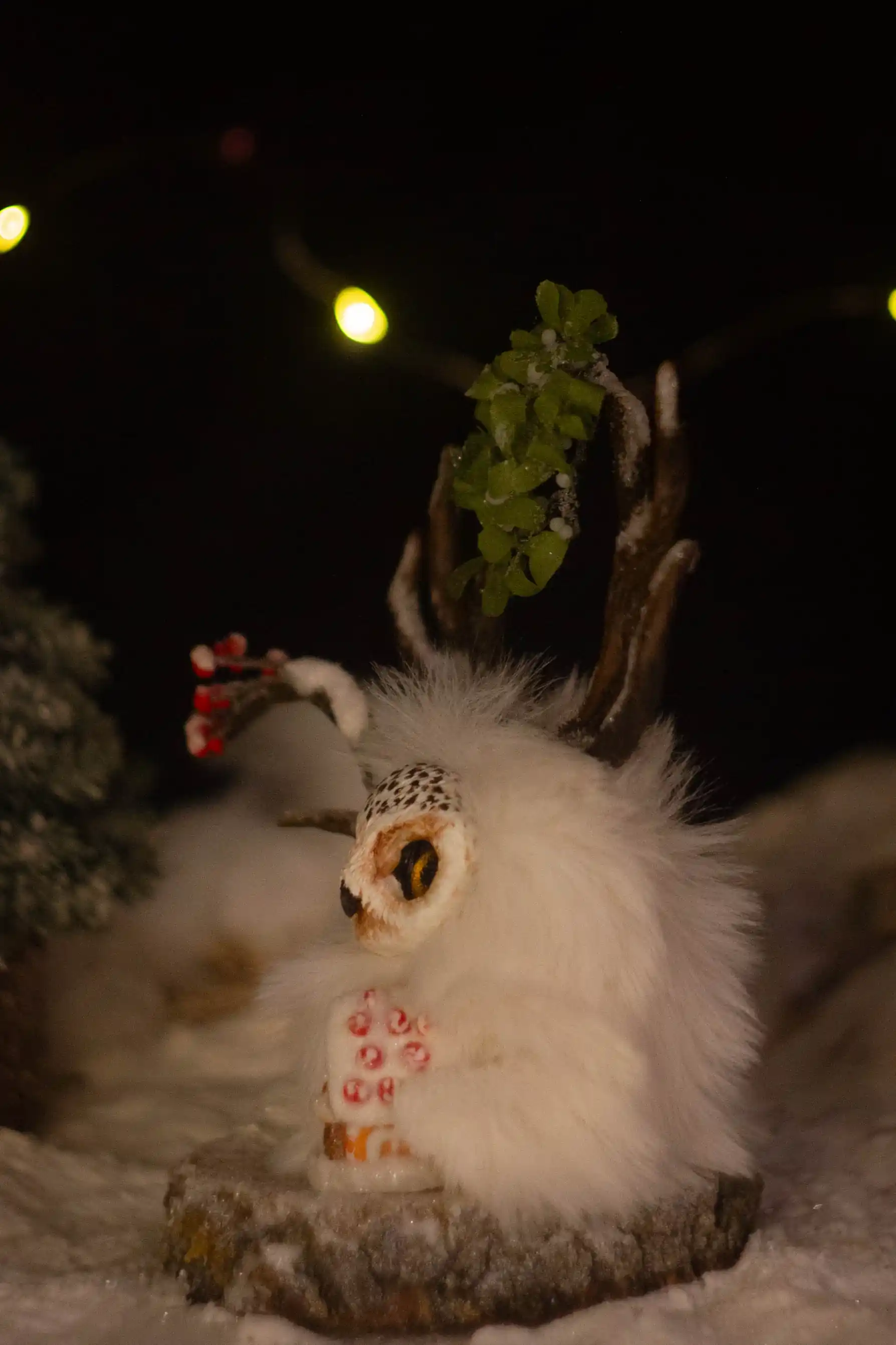 Sparkling Snow fluffy -- back view