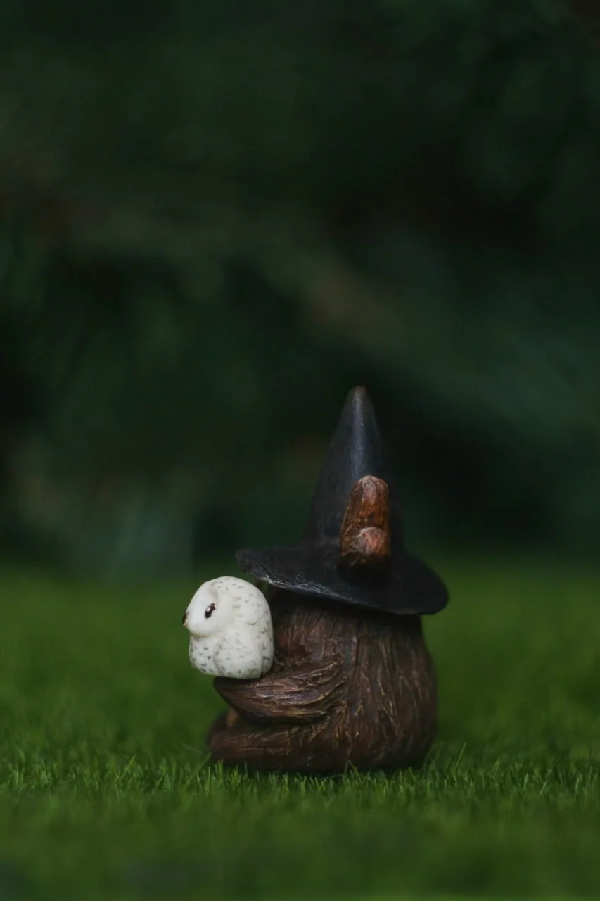 Forest Sprite Wizard — second side view highlighting wooden magic wand detail