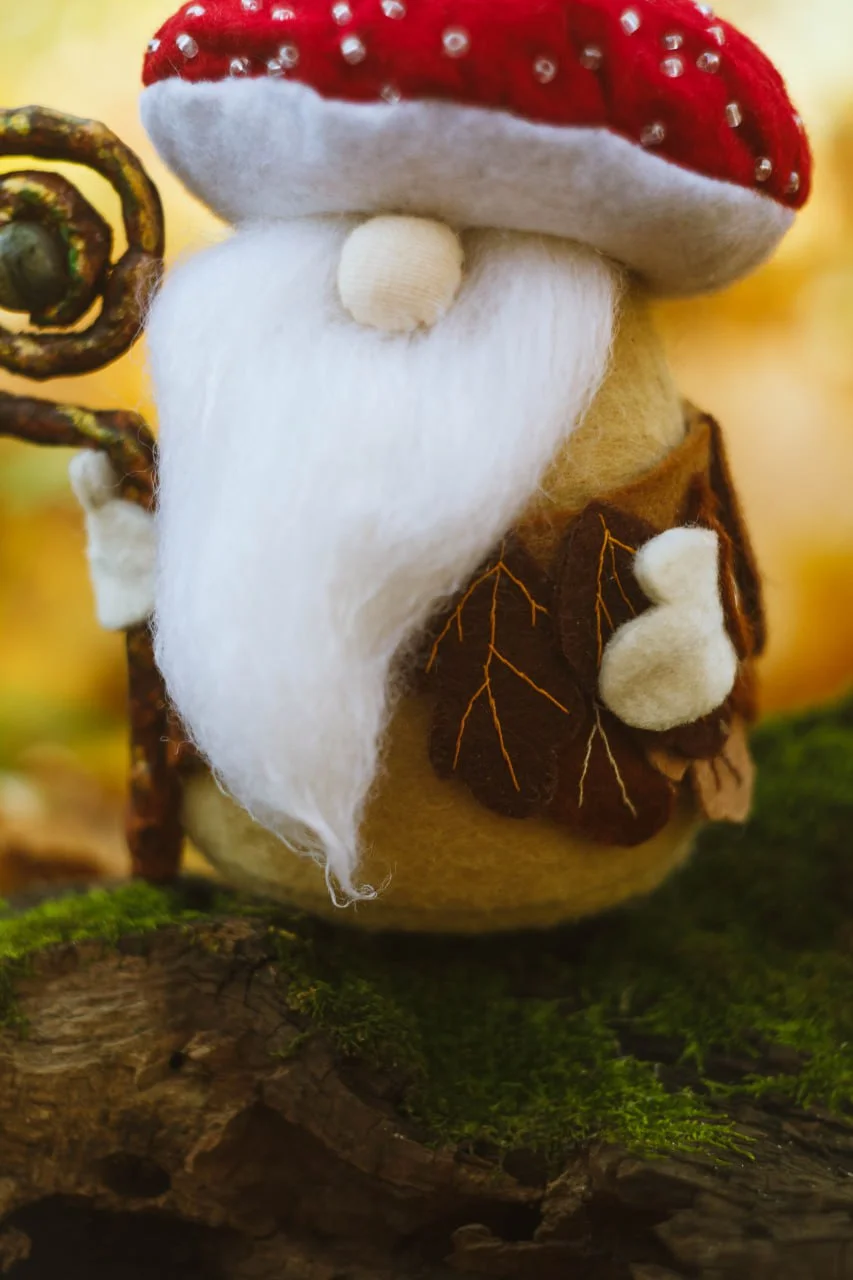 Collectible Scandinavian gnome with white beard